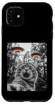 Coque pour iPhone 11 Maine Coon Cat Selfie avec Alien OVNI Homme, Femme, Enfant