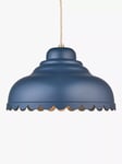 John Lewis Scallop Easy-to-Fit Ceiling Shade, Blue