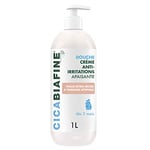 Cicabiafine | Douche Crème Anti-Irritations Apaisante (flacon-pompe de 1 L) – Crème de douche pour peaux extra-sèches à tendance atopique – Gel douche haute tolérance dès 3 mois