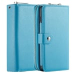 Samsung Galaxy Note 20 Ultra      Zipper Wallet Case    LightBlue