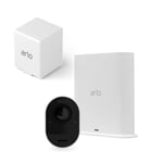 Arlo Ultra Smart Home Security Camera CCTV System and extra Battery Pack bundle, 1 Camera kit, white