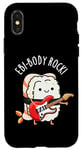 Coque pour iPhone X/XS Jeu de mots Ebi Body Rock Funny Ebi Sushi