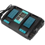 Double Battery Charger With USB Interface DC18RD Fit For BL1830 Bl1430 US