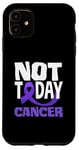 Coque pour iPhone 11 Ruban violet de sensibilisation au lymphome de Hodgkin Not Today