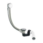 Omnires TK104-PLUS-3.01+64-SCR CGS Trop-Plein de Baignoire et Siphon de vidange, Chrome