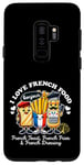 Coque pour Galaxy S9+ I Love French Food Bonjour Jolie vinaigrette pour toasts frites