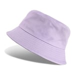 UMIPUBO Chapeau Bob Femme Homme de Soleil, Anti-UV Bucket Hat Pliable, Été Casquettes pour Visières Outdoor 56-58cm (Couleur Unie-Violet)