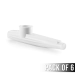 Tiger KAZ7 Plastic Kazoo Instrument, 6 Pack - White