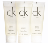 3x CK One Shower Gel for men, 200ml, Calvin Klein One shower gel body wash, CK1