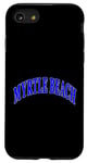 Coque pour iPhone SE (2020) / 7 / 8 Logo bleu de la Caroline du Sud Myrtle Beach