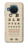 Eye Exam Chart Decorative Decoupage Poster Case Cover For Nokia X20