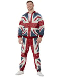 Union Jack Joggedress i Vintage-stil - Kostyme til Herre