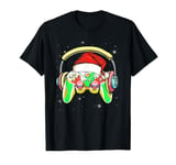 Christmas Santa Gamer Controller Boys Kids Teens Gaming Xmas T-Shirt