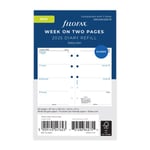 Diary Refill Week on two pages Mini 2025 English Filofax