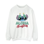 Disney Herr Lilo And Stitch Julgran Skuggor Sweatshirt M White M