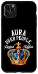 Coque pour iPhone 11 Pro Max Aura Nom Cadeau d'anniversaire Drôle Aura Over People Couronne