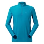 Berghaus Mens 24/7 tech tee long sleeve half zip in Turquoise - Size Medium