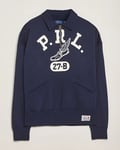 Polo Ralph Lauren Printed Fleece Half Zip Sweater Cruise Navy