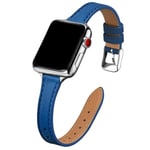 Armband i tunt läder för Apple Watch 6 Se 40mm 44mm, kompatibel med iWatch Series 6 5 4 3 38mm 42mm, för kvinnor och flickor