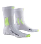 X-SOCKS Mountain Bike Control Water Resistant Chaussette Mixte Adulte, Blanc (Arctic White/Python Yellow), M (Taille Fabricant : 39-41)