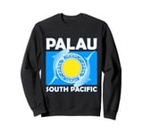 Flag of Palau South Pacific Spotted Shark Sweatshirt