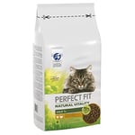 Perfect Fit Natural Vitality Dry Cat Food Adult 1+ - Complete Dry Food for Adult Cats from 1 Year Old, Rich in Chicken and Turkey – 6 kg (Pack of 1)