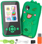 2.4"" Dinosaure Appareil Photo Enfant Numérique,1080P HD Double Caméra Faux Telephone Enregistrable Vidéo,Camera Enfant avec 32GB TF Carte,Téléphone de 6 à 12 Ans Filles Garçons