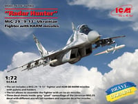 1:72 ICM KIT Radar Hunter Mig-29 9-13 Ukrainian Fight. ICM72143 Model