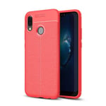 huawei Huawei Nova 3e Leather Texture Case Red