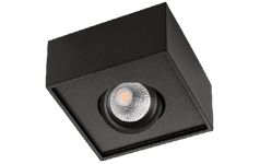 SG Cube Lux Sort 7W LED 2700K Ra 98, 10 års garanti