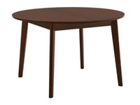 Table ovale extensible TIFFANY - 4 à 6 personnes - Hêtre massif - Noyer