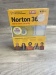 NEW SEALED Norton 360 All-In-One Security for Windows XP and Vista (2007)