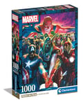 Clementoni The Avengers – 1000 pièces, Poster Inclus, Marvel, Puzzle Super-héros, Divertissement pour Adultes, fabriqué en Italie, 39915, Multicolore