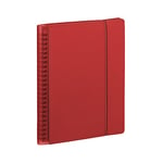 Agenda Oxford My Fab civil Semainier spiralé 15x21cm Année 2025 Rouge Français