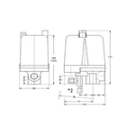 Riegler - Pressostat Condor mdr 5/11 2-11 bar g 1/2 + g 1/4 212959