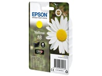 Epson 18 - 3.3 Ml - Gul - Original - Bläckpatron - För Expression Home Xp-212, 215, 225, 312, 315, 322, 325, 412, 415, 422, 425