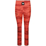 Under Armour Project Rock Womens Orange Ankle Leggings - Size X-Large