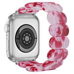 Elastiskt Resinarmband Apple Watch 44mm rosa mix