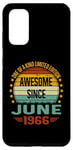 Coque pour Galaxy S20 Awesome Since June 1966 limited edition 58th Birthday