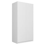 Hucoco - esme - Armoire double style scandinave chambre à coucher - 90x50x180 - 2 portes - Dressing