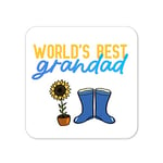 World's Best Grandad Coaster - Work from Home Coasters New Job Gifts Leaving Grandparent Dad Father's Day Birthday Placemat Coffee - CC25