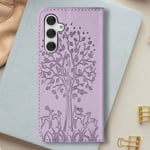 Tree Cover Wallet Case, Violet, for Samsung Galaxy A54 5G