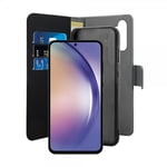 Puro Samsung Galaxy A55 Fodral Wallet Detachable 2 in 1 Svart