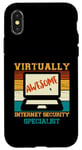 iPhone X/XS Funny Quote Virtually Awesome Internet Security Specialist Case