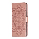 Flip Case for Apple iPhone 7 Plus/8 Plus, Genuine Leather Case Business Wallet Case with Card Slots, Magnetic Flip Notebook Phone Cover with Kickstand for Apple iPhone 7 Plus/8 Plus (Rose Gold)