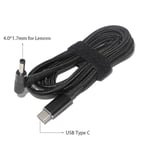 Câble USB de type C universel pour ordinateur portable,adaptateur de prise jack CC pour Hp,Bali,Lenovo,Dell,Lapmedicians,convertisseur PD,100W - Type USB C to 4.0-1.7mm