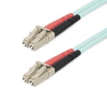 StarTech 20m (65ft) LC/UPC to LC/UPC OM4 Multimode Fiber Optic Cable  50/125µm LOMMF/VCSEL Zipcord Fiber  100G Networks  Low Insertion Loss  LSZH