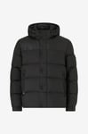 Tommy Hilfiger - Jacka Mix Down Hooded Puffer Jacket - Svart