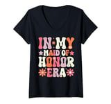 Womens Celebrating the Maid of Honor Era V-Neck T-Shirt