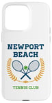 Coque pour iPhone 15 Pro Max Club de tennis Preppy de Newport Beach, Californie du Sud